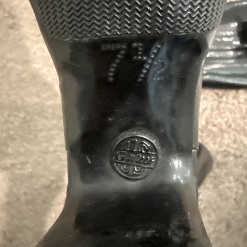 1940s Black Gaytees Size 7.5 Rain boots Rare - Picture 6 of 8